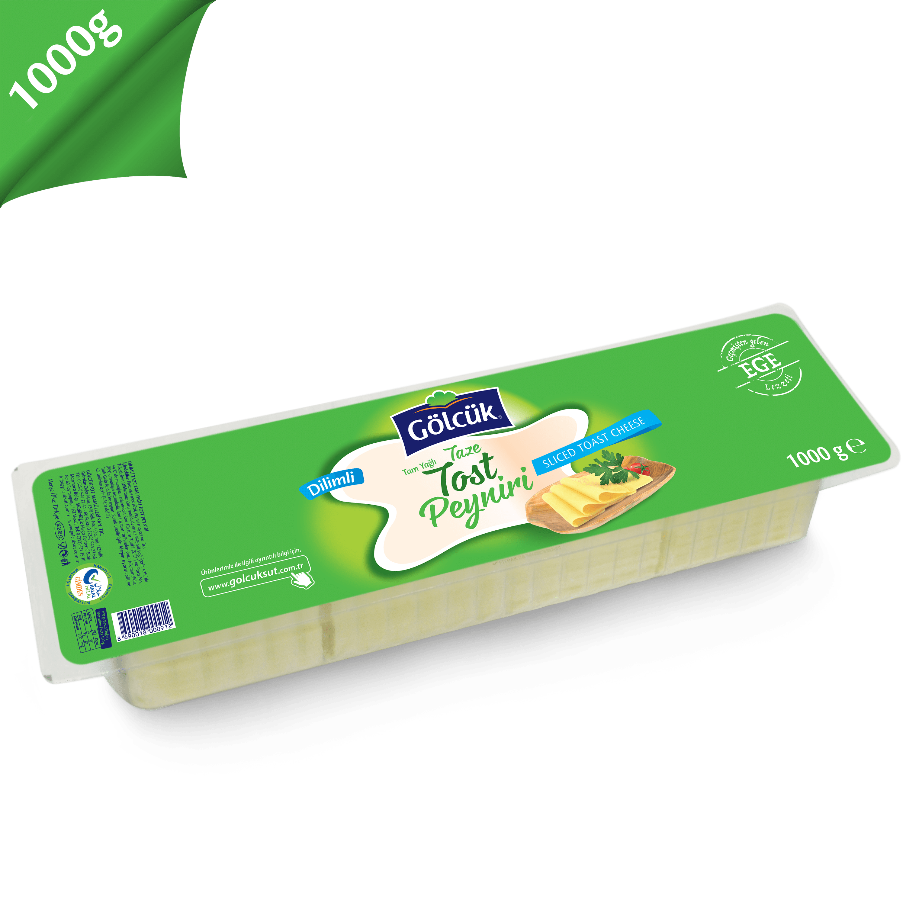 100 GR DİLİMLENMİŞ TOST PEYNİRİ | GÖLCÜK SÜT KAŞAR PEYNİR ÇEŞİTLERİ